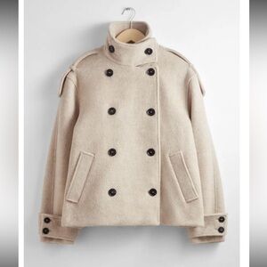 & Other Stories Double-Breasted Wool Coat